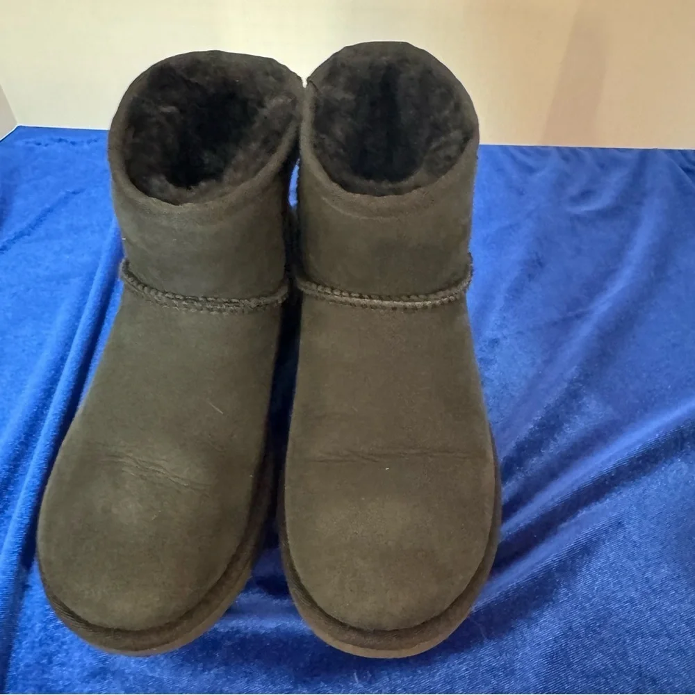 UGG Black Mini Short Suede Boots